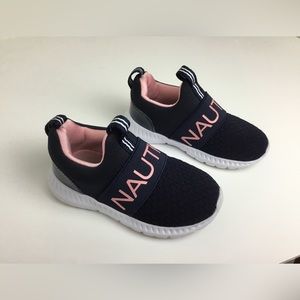 Nautica Blue and Pink Toddler Shoes Size 6 Slip on Shoes